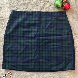 Vineyard Vines Blackwatch Tartan Plaid Wool Blend Postage Stamp Skirt - Size 4